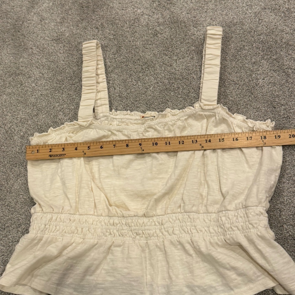 Marine Layer White Ruffle Tank Top - Picture 9 of 9